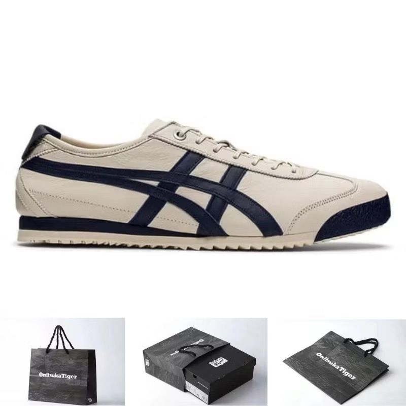 SEPATU ONITSUKA TIGER MEXICO 66 SUPER DELUXE CREAM NAVY
