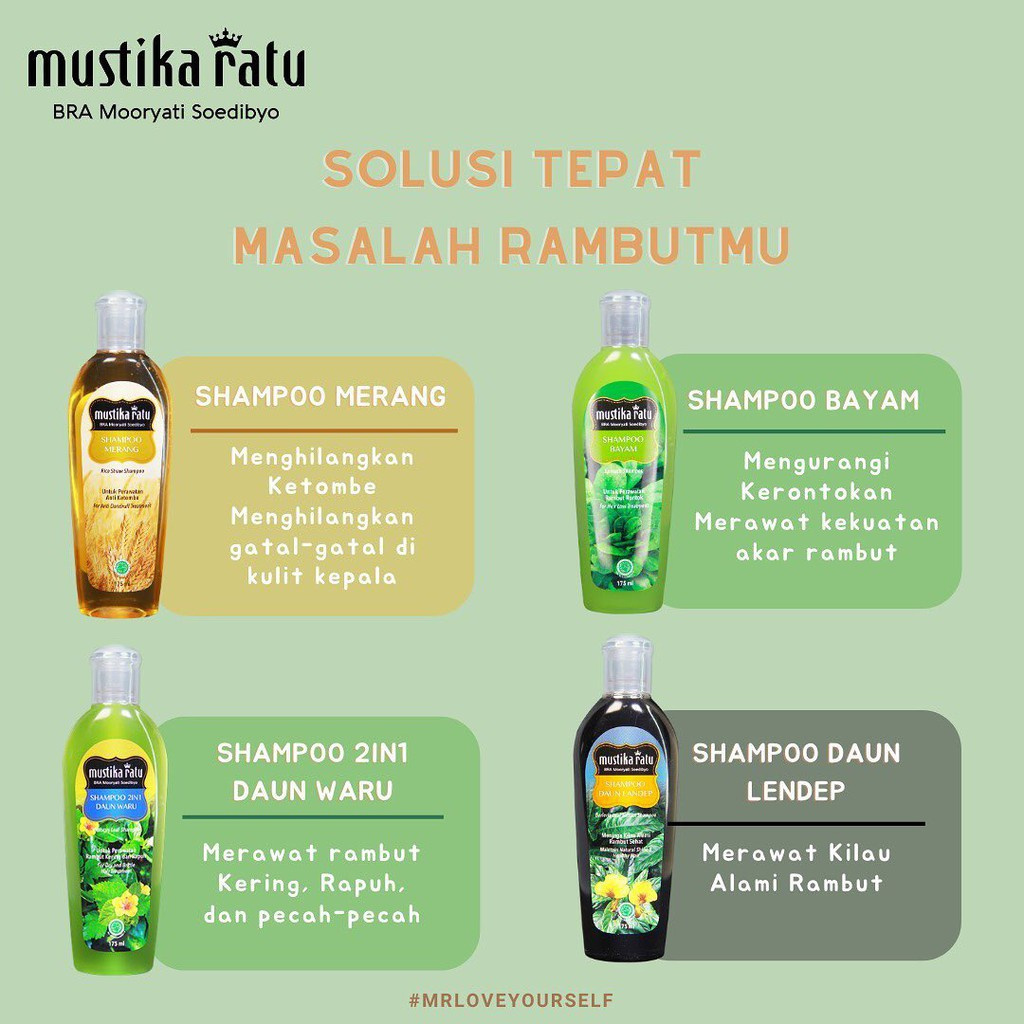 Mustika Ratu Hair Tonic | Shampo | Oil Cemceman | Shampoo Bayam 75 / 175 ml