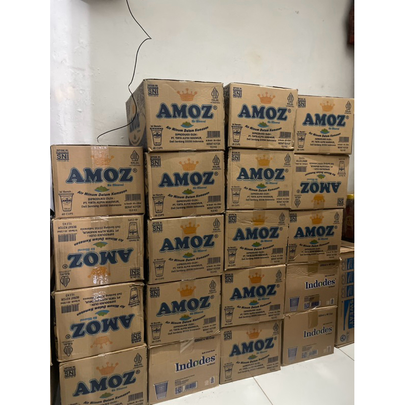 

1 Dus Amoz Cup 220 ML isi 48 Cup. Kondisi 100% BARU BERSEGEL BPOM RI ORI AMOZ SNI.