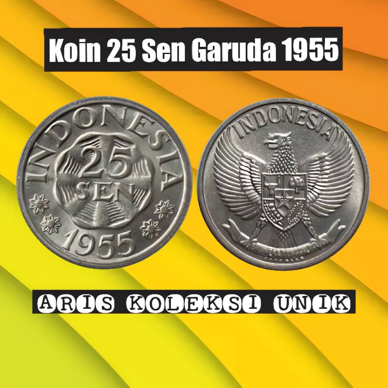 koin 25 sen garuda tahun 1955