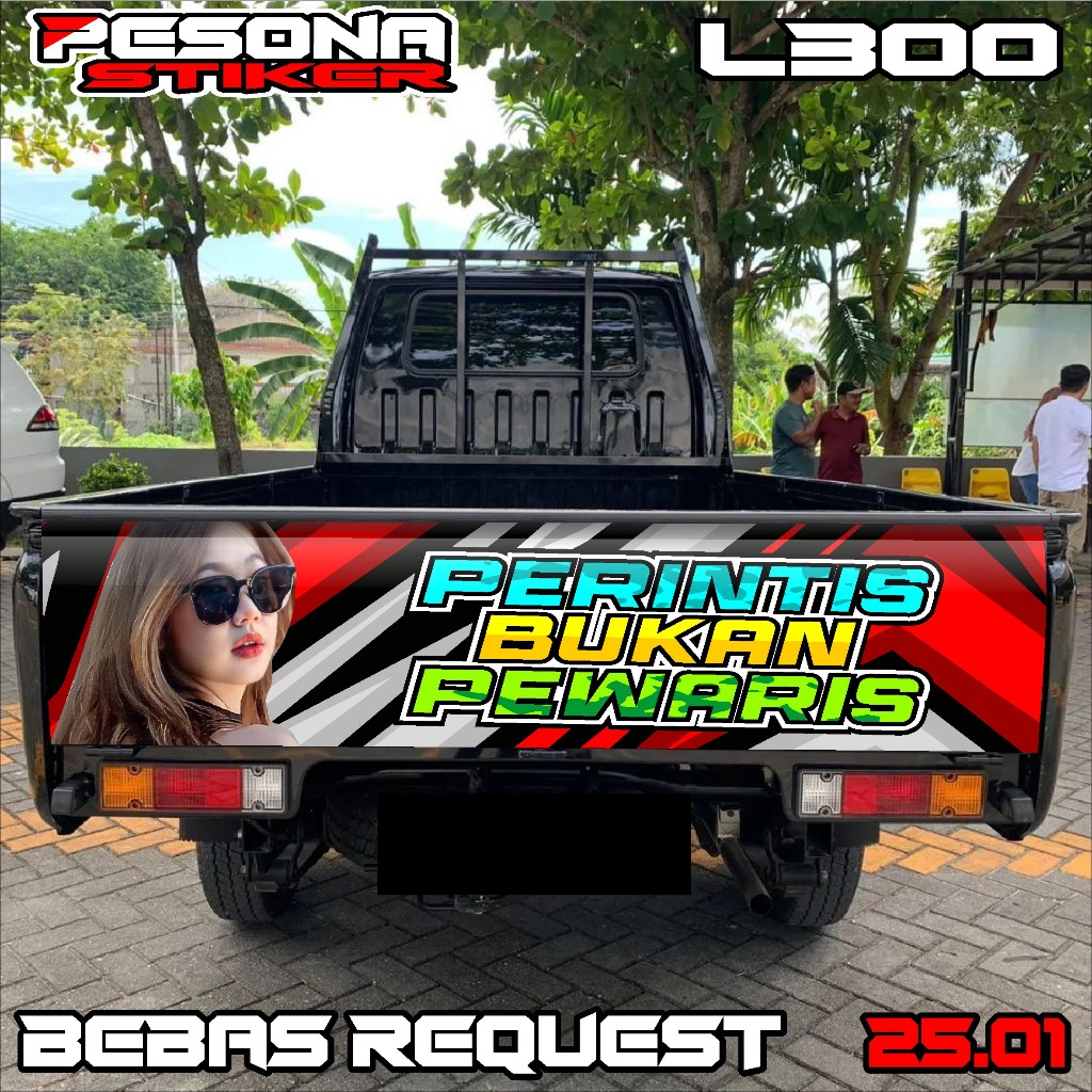 STKER DECAL PNTU BELAKANG L300 STIKER DECAL BAK BELAKANG L300 BEBAS CUSTOM KD 25.01