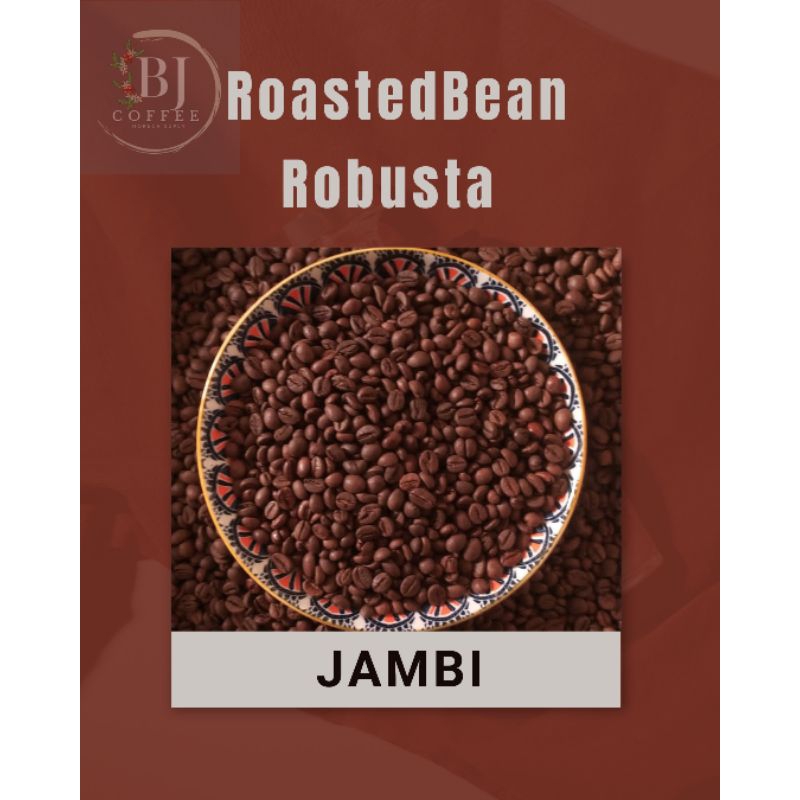 

RoastedBean Robusta Biji Kopi Sangrai Robusta Jambi 1kg