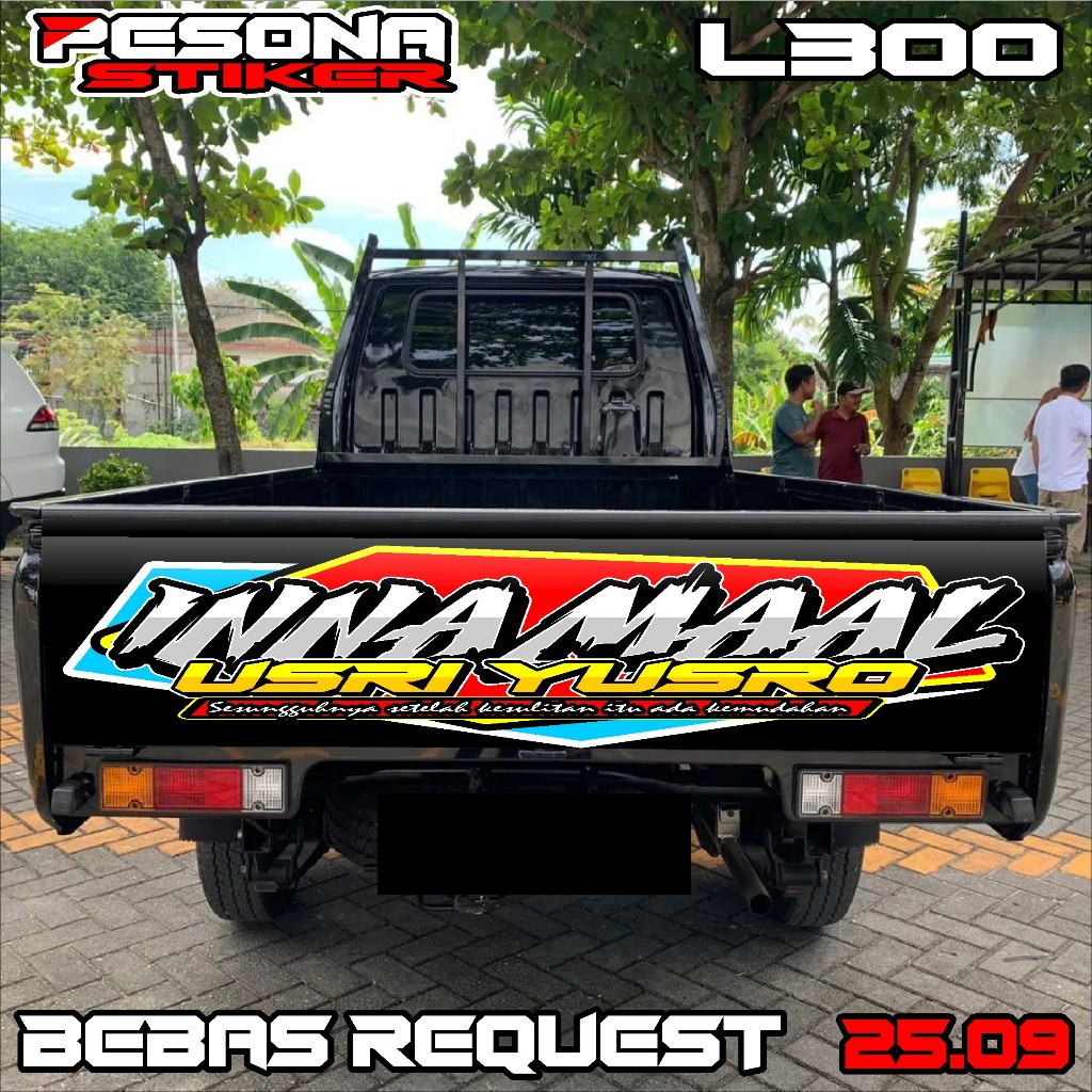 STKER DECAL PINTU BELAKANG L300 STIKER DECAL BAK BELAKANG L300 BEBAS CUSTOM KD 25.09