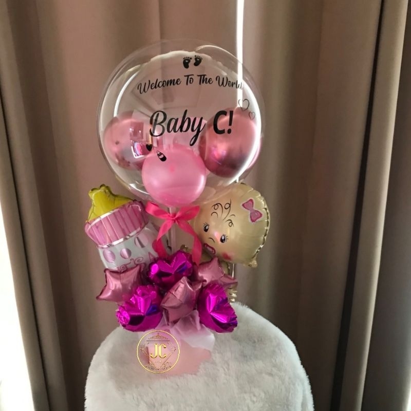 Bloom Balon Baby Buket Balon Baby Born