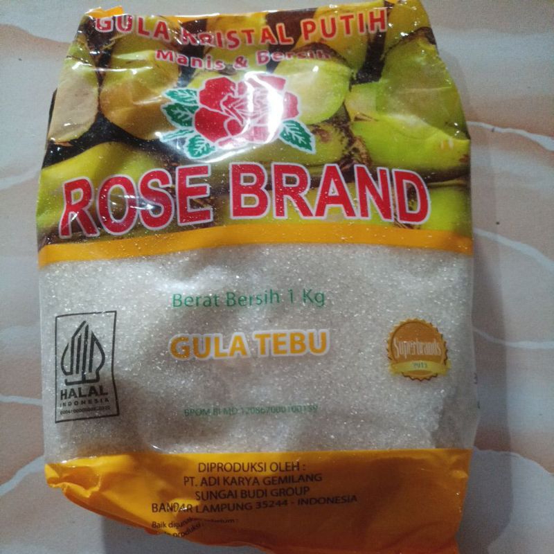 

gula kemasan 1kg Gula Pasir Rose Brand Premium 1kg Gula Kristal Putih Manis & Bersih Gula Tebu Alami