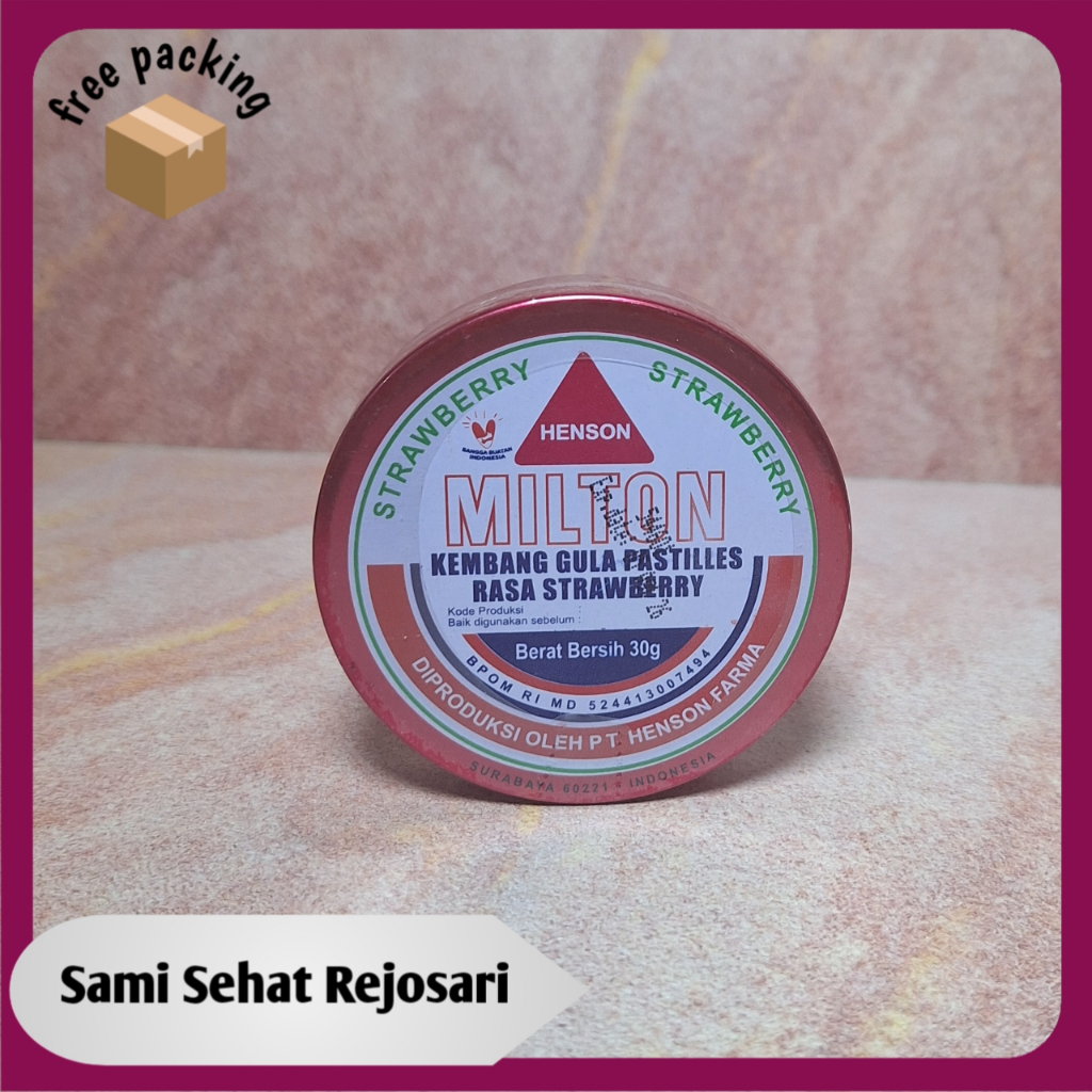 

1 Pcs MILTON PASTILLES RASA STRAWBERRY
