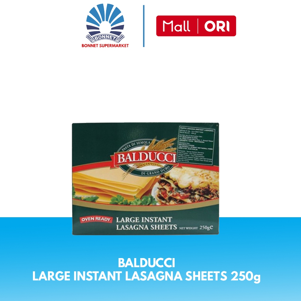 

Balducci Large Instant Lasagna Sheets 250g 9310155031004
