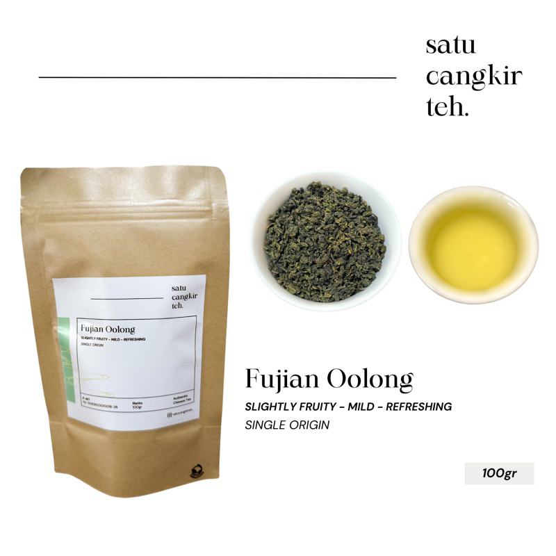 

Satu Cangkir Teh - Fujian Oolong (100gr) | HIGH GRADE | Authentic Chinese Tea