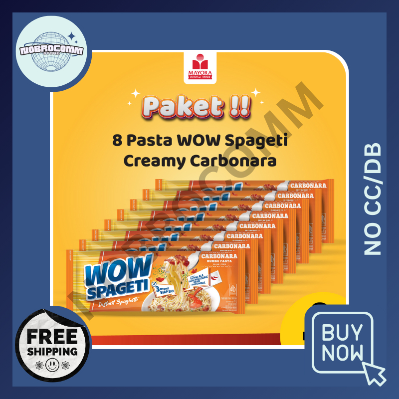 

PAKET 8 Pasta WOW Spageti Creamy Carbonara