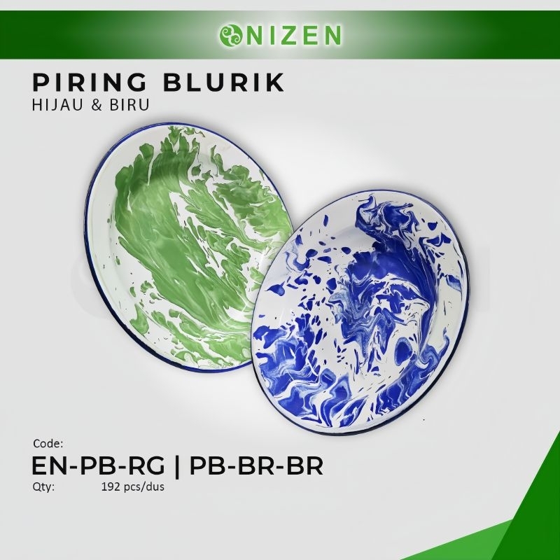 Piring Enamel Blirik Jadul / Piring Seng Warna