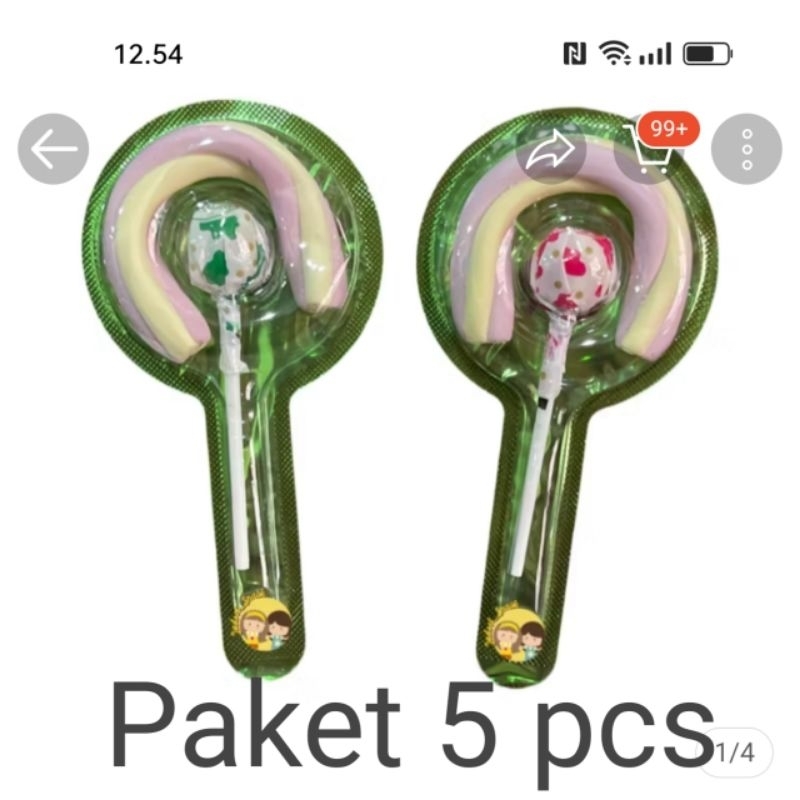 

Marshmallow Lolipop paket 5 pcs
