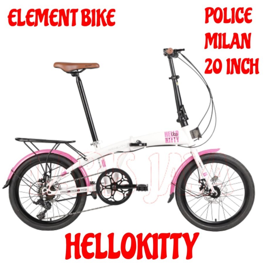 BONUS BELL Sepeda lipat 20 inch ELEMENT POLICE METEOR LIPAT POLICE 20 SEPEDA LIPAT ELEMENT FOLDX 9 ]