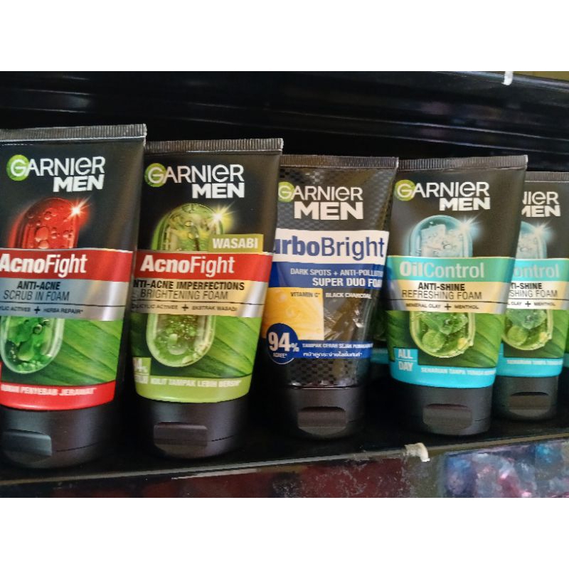 Garnier Men 100ml Cuci Muka Pria Pembersih Wajah
