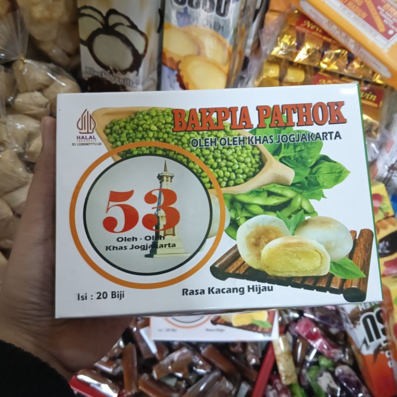 

Bakpia Pathok Khas Jogja Rasa Coklat Durian Keju Kacang Hijau Ubi ungu isi 20 pcs