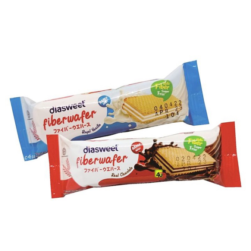 

Diasweet Fiberwafer High Fiber 18gr