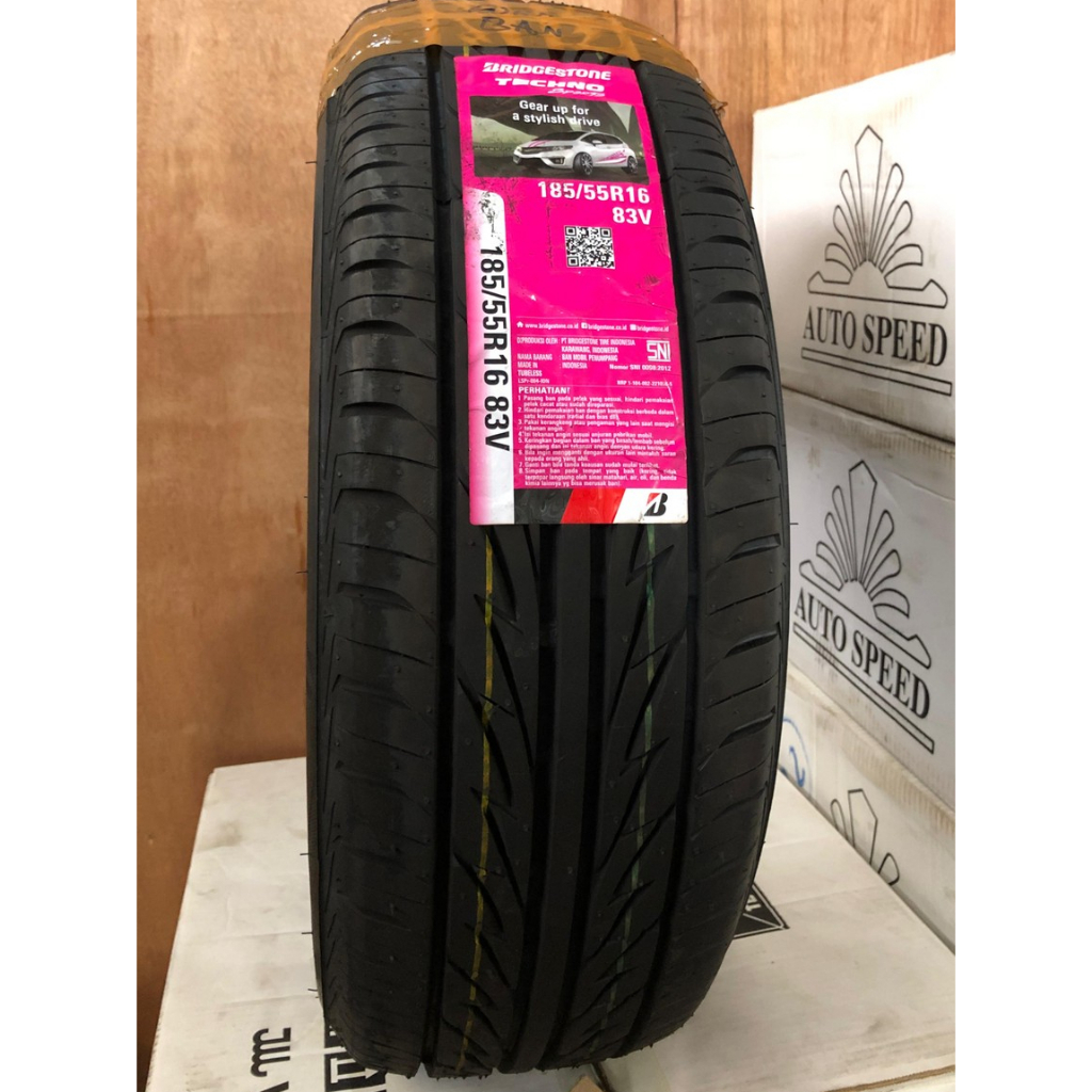 Ban Mobil bridgestone 185/55 R16 Techno Sports 83V Jazz Swift 185/55/16 185 55 16