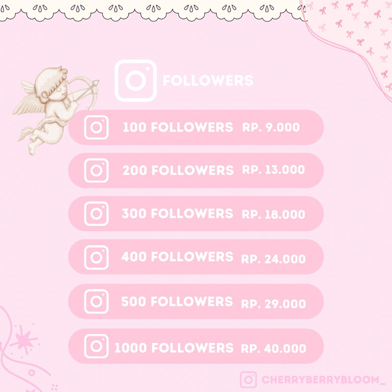 [PROMO] FOLLOWERS INSTAGRAM PERMANEN & BERGARANSI