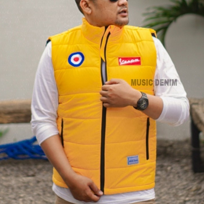 Rompi Piaggio & MOODS VESPA Kuning - Nyaman dan Stylish untuk Aktivitas Sehari-Hari