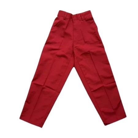 CELANA PANJANG MERAH BAHAN DRILL SERAGAM SEKOLAH SD PAKAIAN LAKI-LAKI BAHAN DRILL ADEM