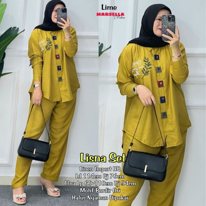 LISA SET BERLIAAN SET 4, GAMIS 2IN1 SET HIJAB HELZA SET