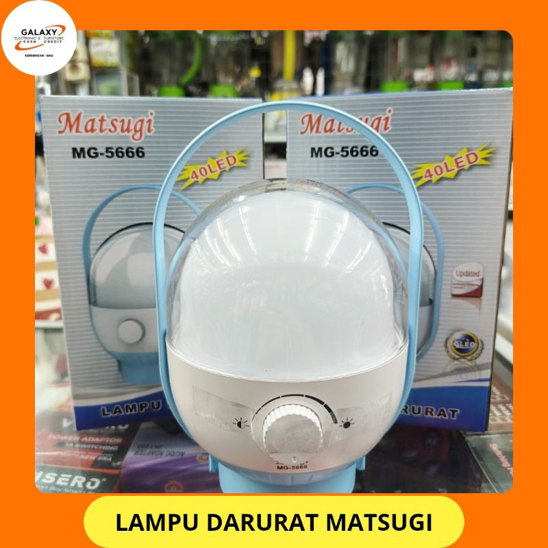 Lampu Darurat Lampu Emergency Matsugi MG-5666 40LED Cahaya Putih