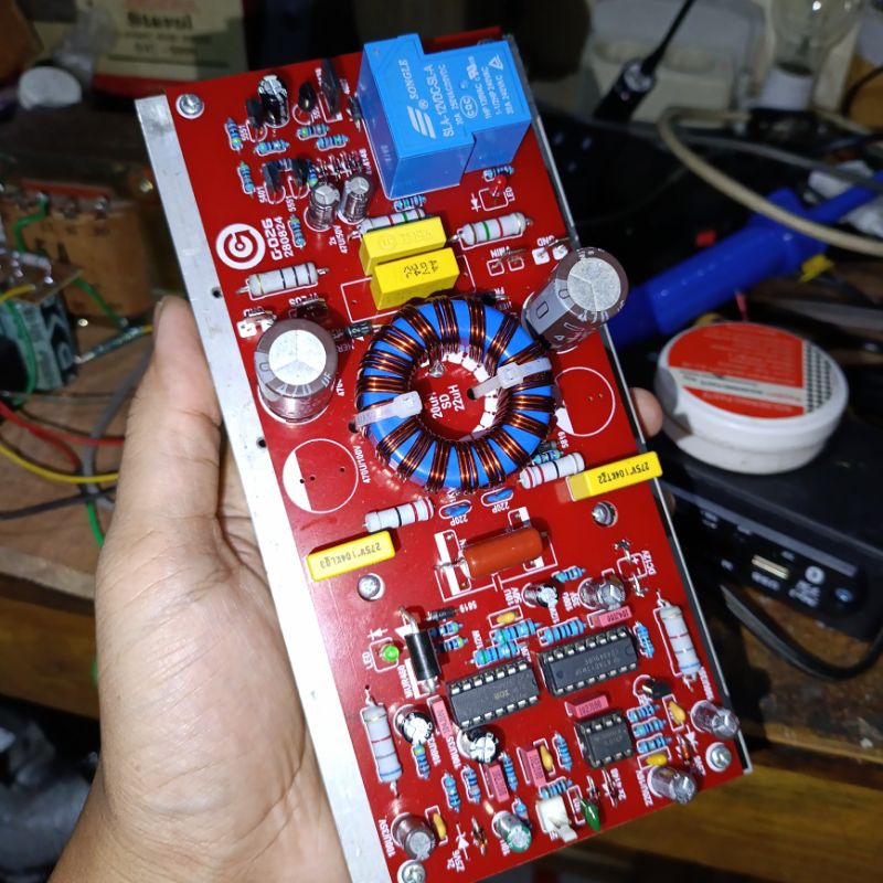 Kit Amplifier Class D D900 Plus Heatsink dan Speaker Protektor