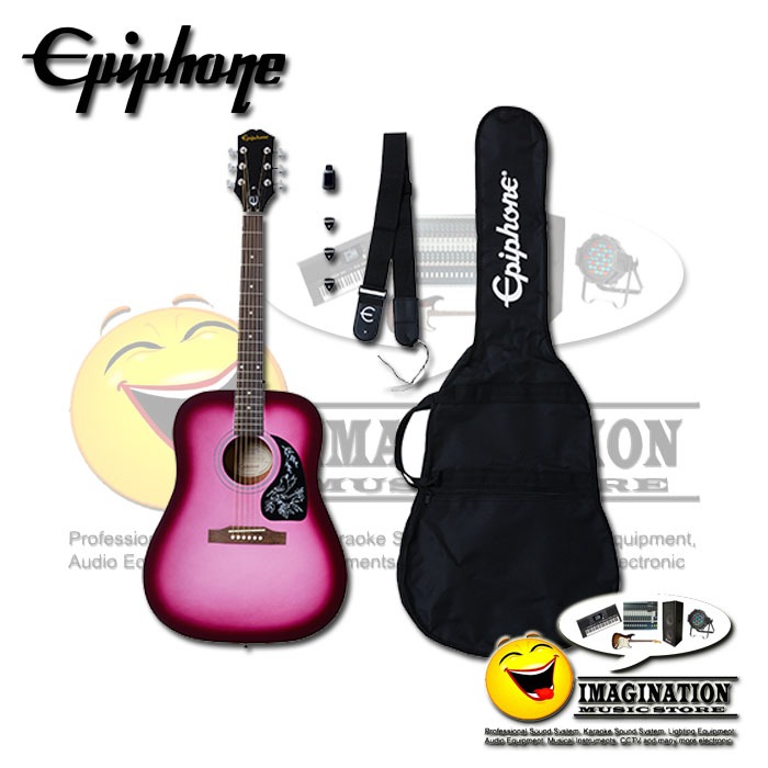 Epiphone Starling Acoustic Guitar Player Pack - Hot Pink Pearl
