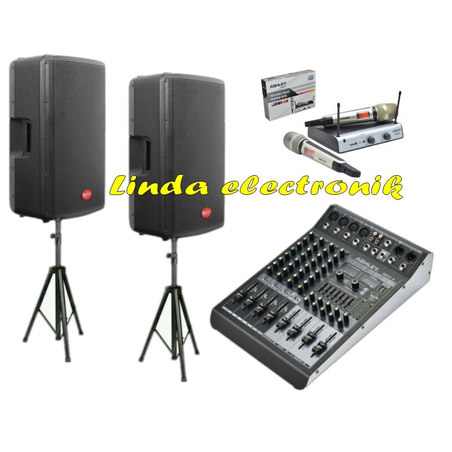 paket sound system baretone max15rc 15 inch original