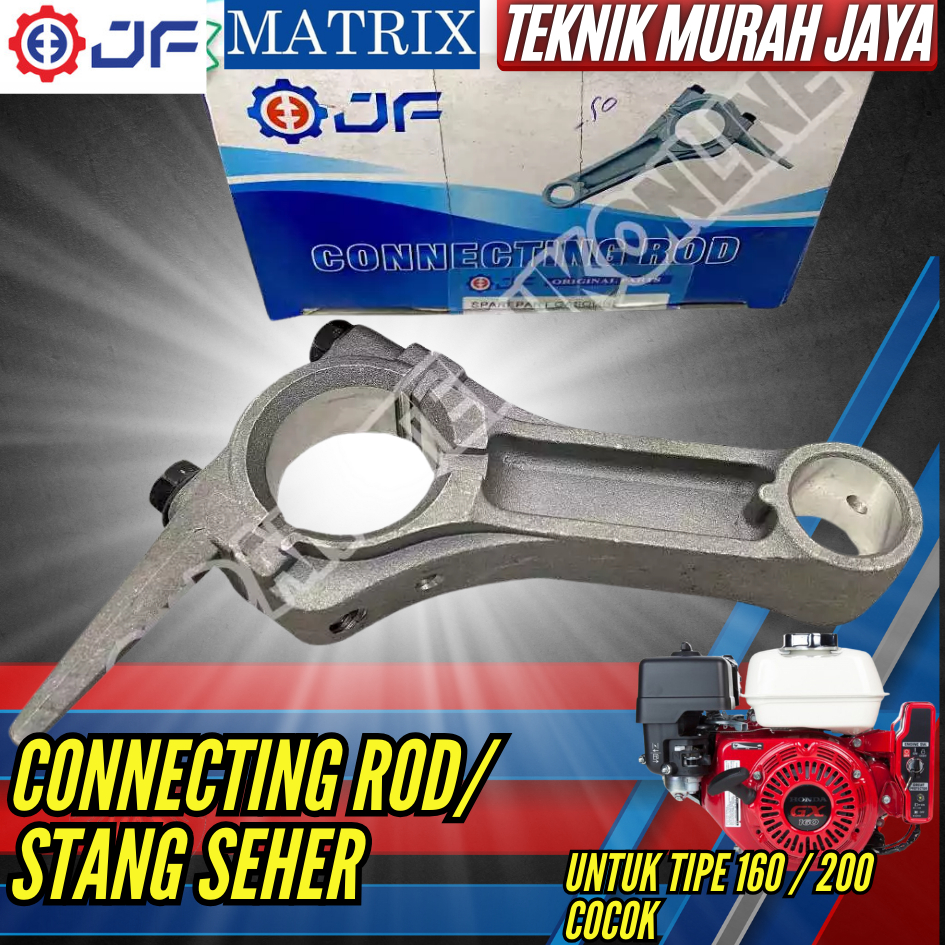 JF MATRIX Stang Seher Mesin GX160 GX200 Connecting Rod Con Rod Piston Conrod HONDA GX GP Suku Cadang
