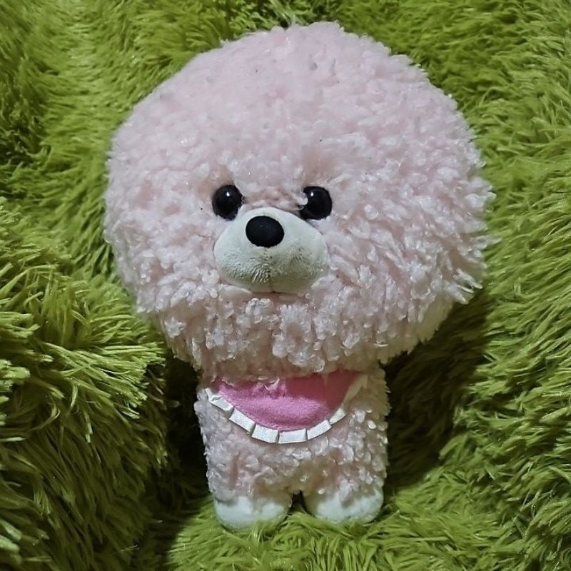 Boneka Guguk/Anjing kribo Pink ( lucu banget ),ADM KECIL / NO ADM