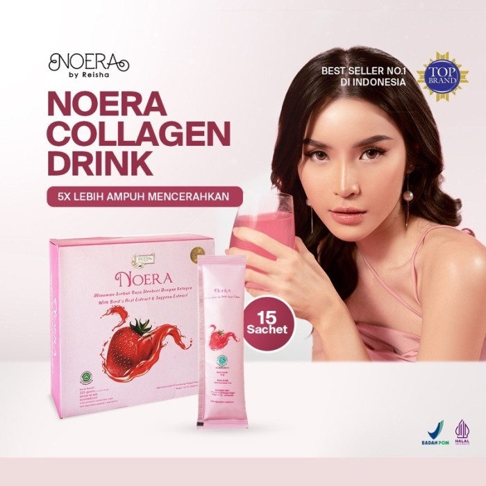 

Noera Collagen Drink With Birdnest and Saffron Extract Improved Formula | Minuman Kolagen Glutathione Pencerah Badan