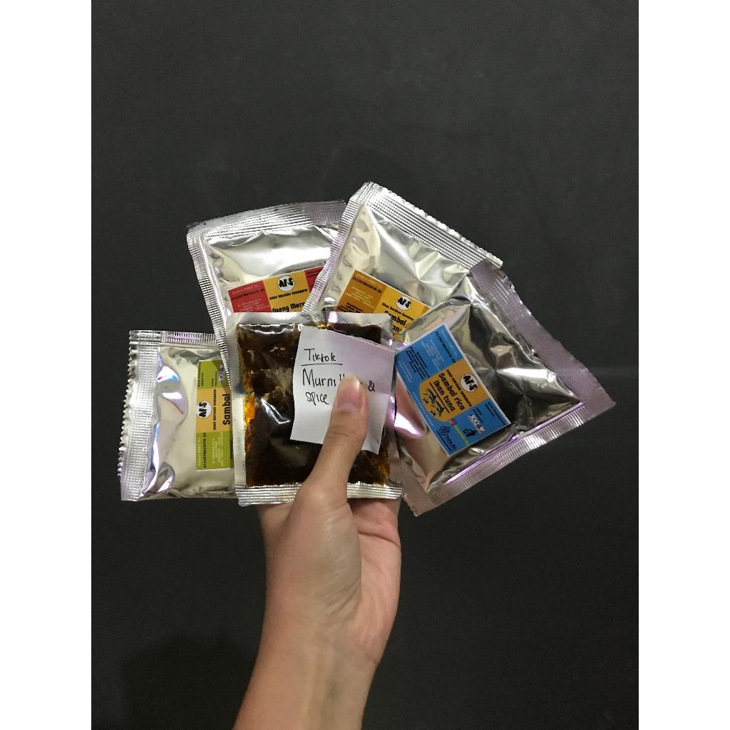 

MHS - S-AFS SAMBAL SACHET BUKAN BOTOL TIGA RIBUAN READY STOCK SIAP KIRIM BABY CUMI, AYAM, BAWANG, TUNA, OSENG MERCON, SAMBALI MURAH VIRAL