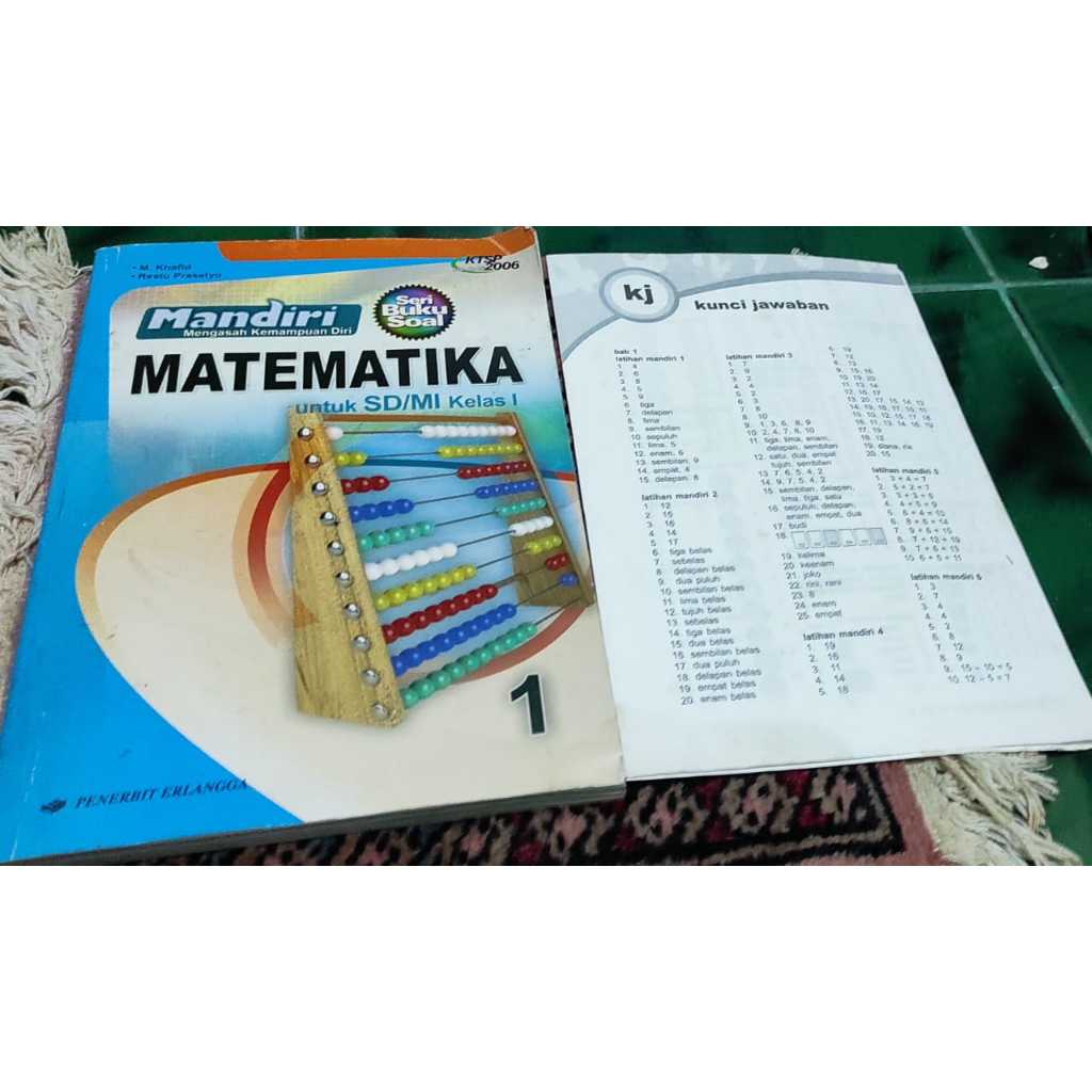 Buku Seken Mandiri Matematika Untuk SD/MI Kelas 1/KTSP 2006/Penerbit Erlangga