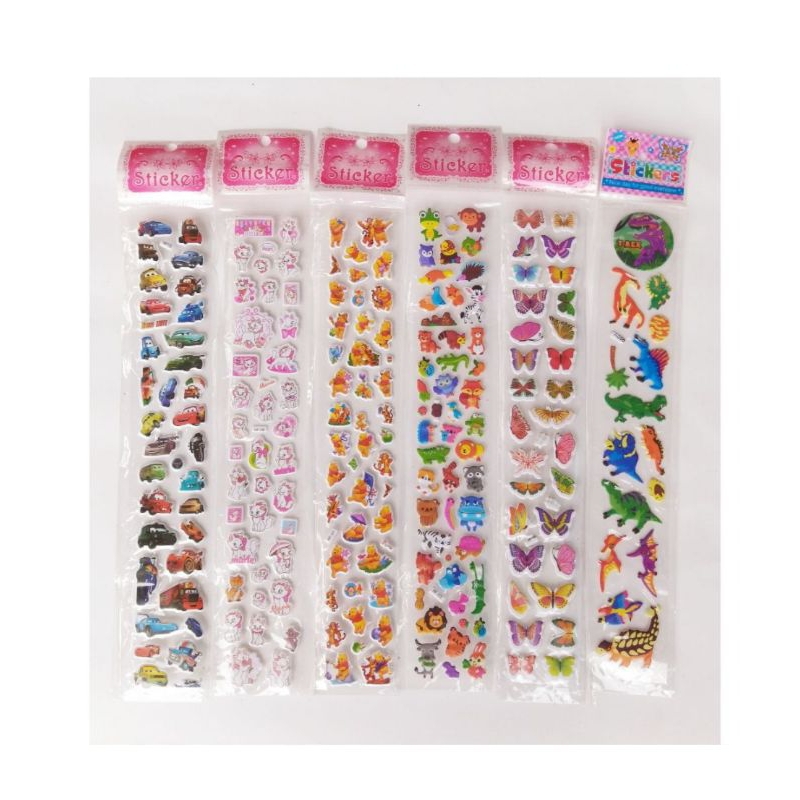 

J (J16) STIKER KARAKTER KARTUN TIMBUL/STICKER MOTIF LUCU