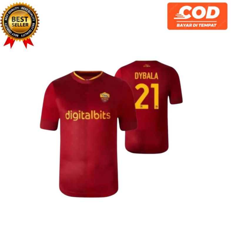 Jersey anak AS ROMA DYBALA Home Away setelan baju futsal anak. setelan baju bola anak