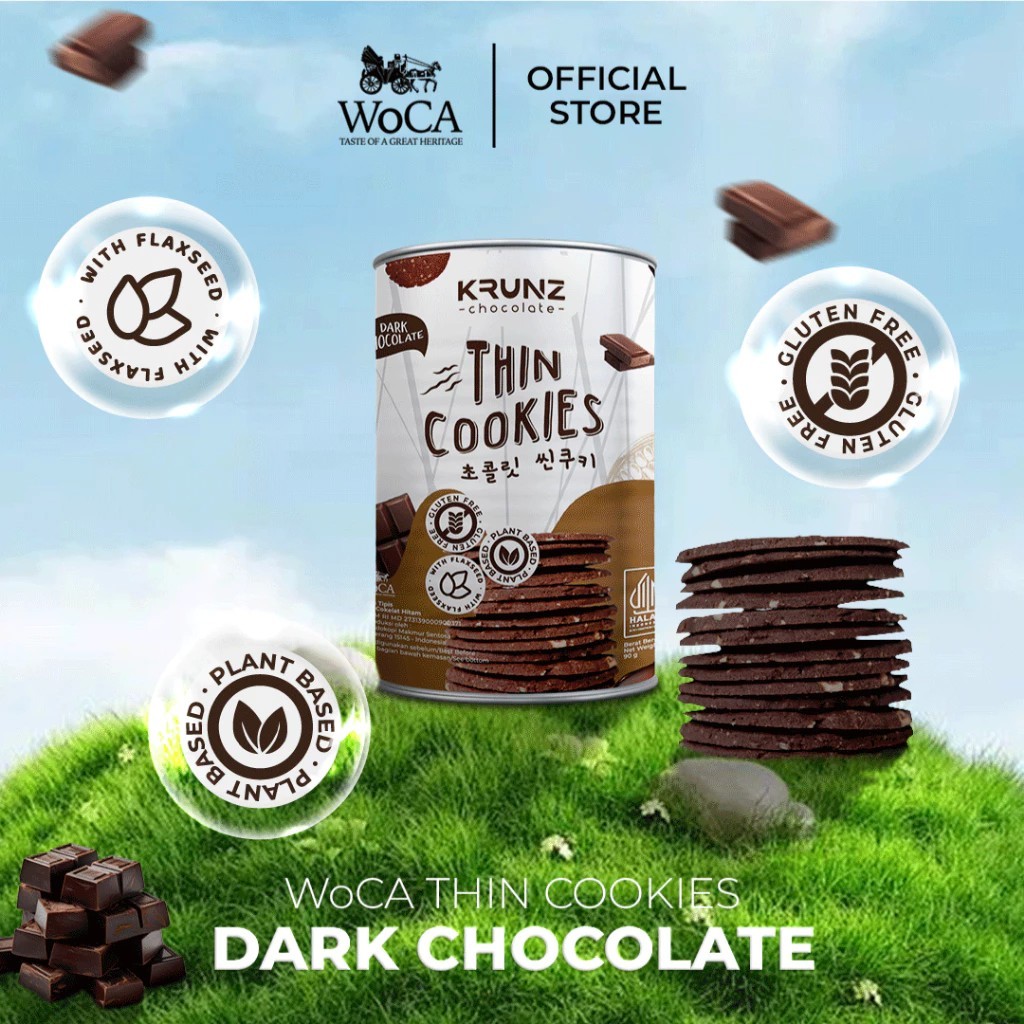 WoCA Thin Cookies Krunz 90gr