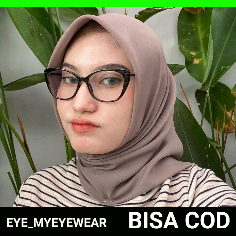 COD frame kacamata  cat  eye  wanita GRATIS lensa MINUS PHOTOCROMIC antiradiasi Z507