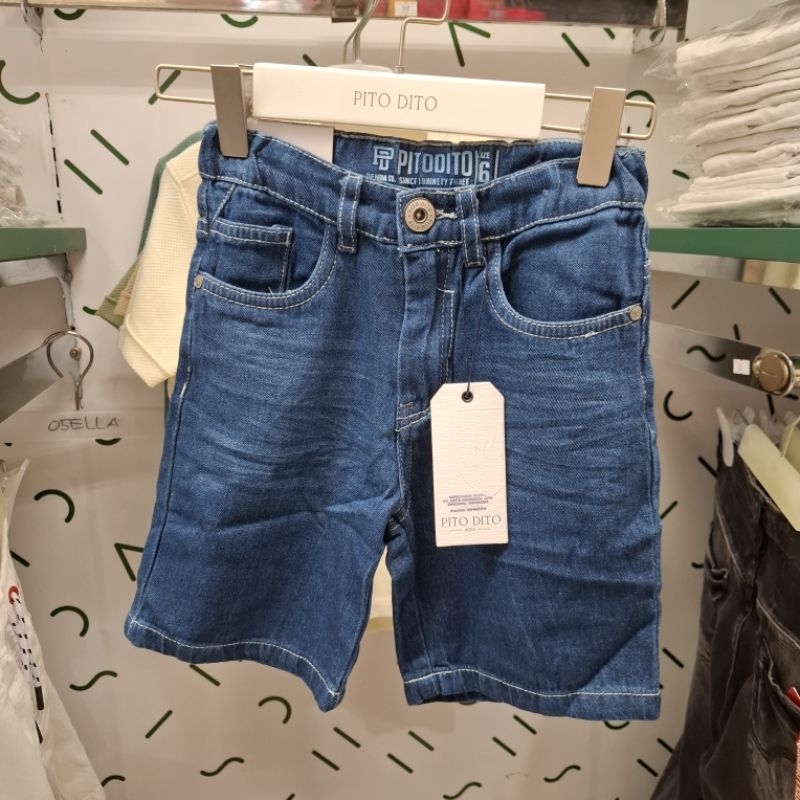 Pito Dito Celana Pendek Anak Laki Laki Jeans Original