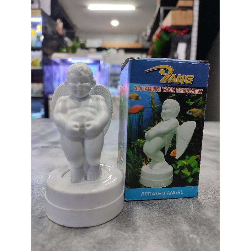 YANG - Akuarium Tank Ornament-Aerated Angel (Hiasan Akuarium+gelembung udara)