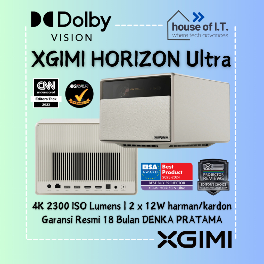 Proyektor XGIMI HORIZON Ultra Laser 4K HDR LED + LASER - Proyektor Laser 4K