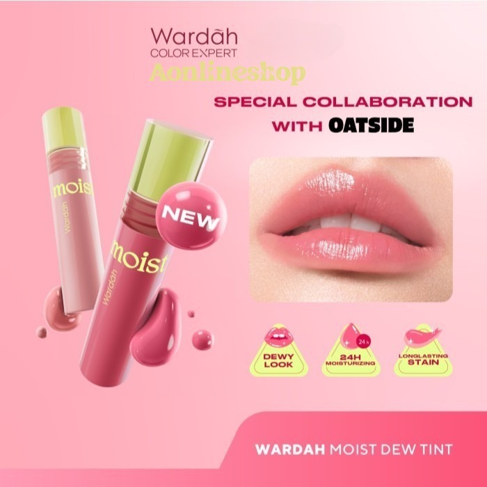 AS Wardah Moist Dew Tint - Liptint Glossy Lip tint