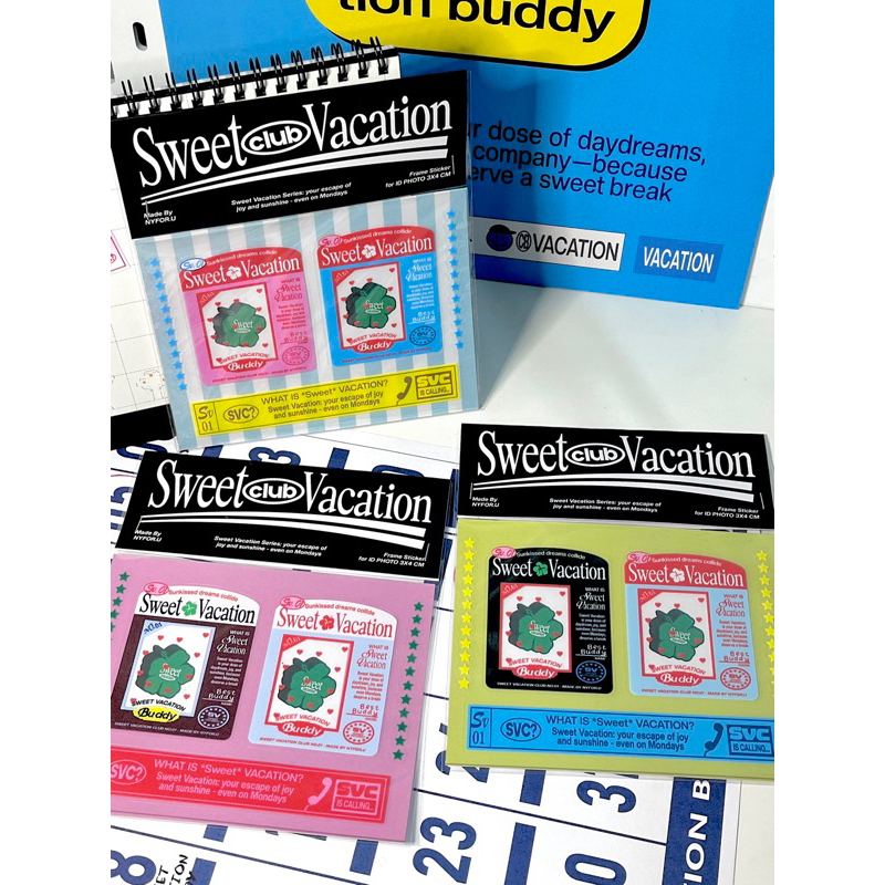 

SWEET VACATION BUDDY FRAME STICKERS | DECO STICKER