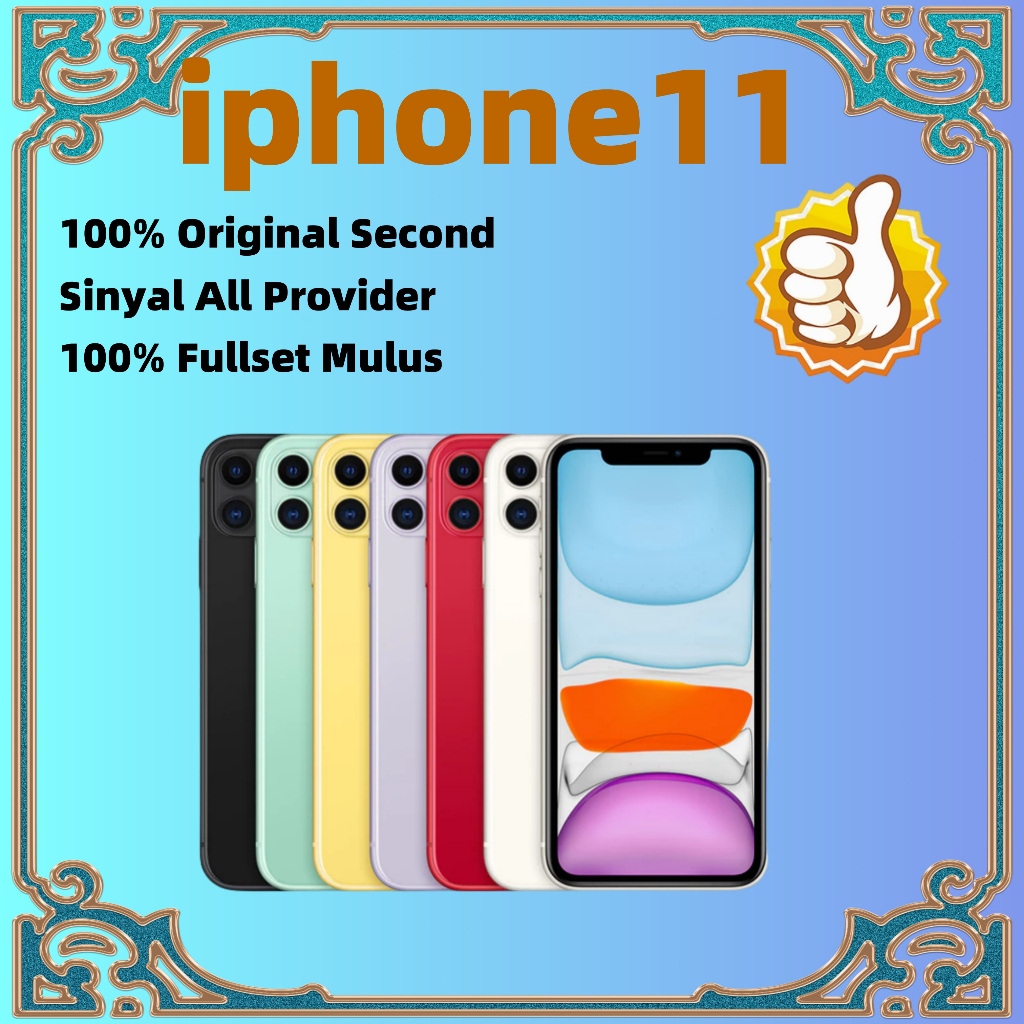 IPHONE 11 64GB 128GB FULLSET MULUS SECOND NEW ORIGINAL 100% ORI