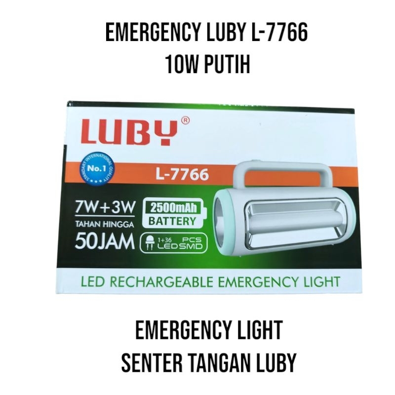 EMERGENCY LIGHT LUBY L-7766 10WATT | RECHARGEABLE EMERGENCY LIGHT