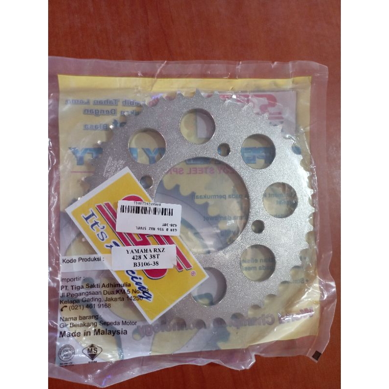 SSS RXKing Rxz 428 38 Gir MX Jupiter Z F1ZR Vega Belakang Original