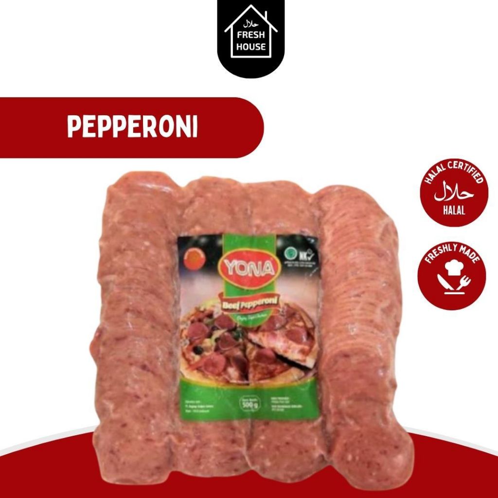

BEEF PEPPERONI / PEPPERONI TOPING PIZZA / YONA 500GR