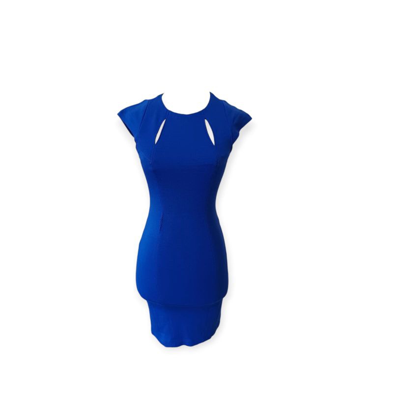 Victoria Beckham Blue Mini Dress