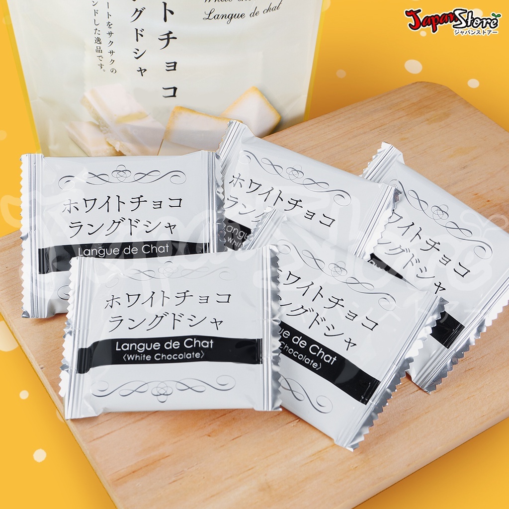 

Nikko Shokuhin White Chocolate Langue De Chat Standpack 9 Gr per Pcs