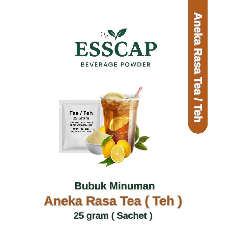 

Serbuk Minuman 25 Gram Aneka Rasa Tea / Serbuk minuman Aneka Rasa / Minuman Instan / Powder drinks