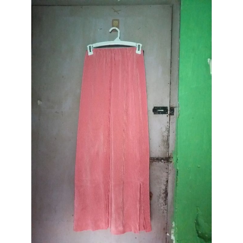 ROK KNIT SPAN/ROK RAJUT SPAN/ROK PLISKET SPAN BELAHAN SAMPING